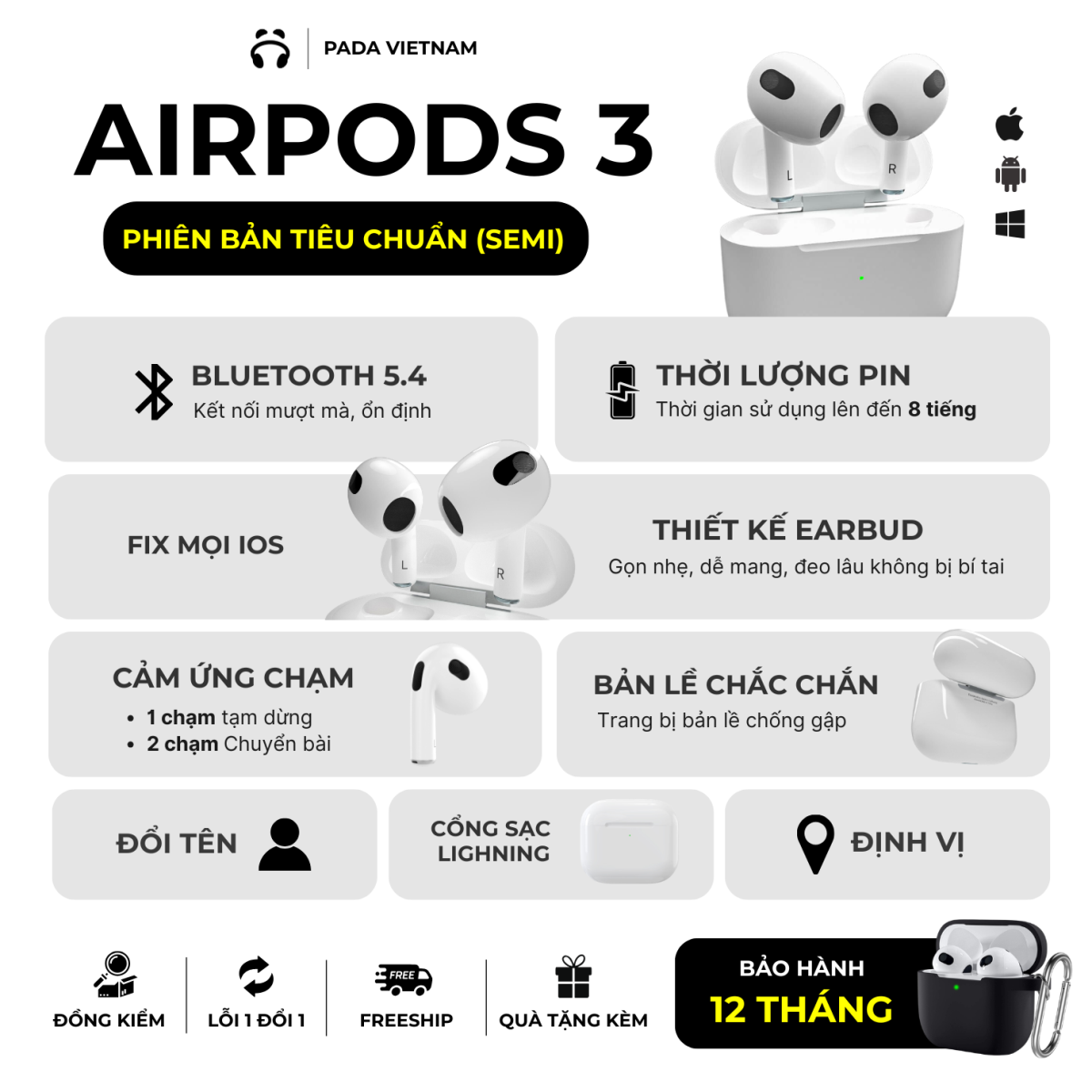 Semi Auth Pin 8 Giờ