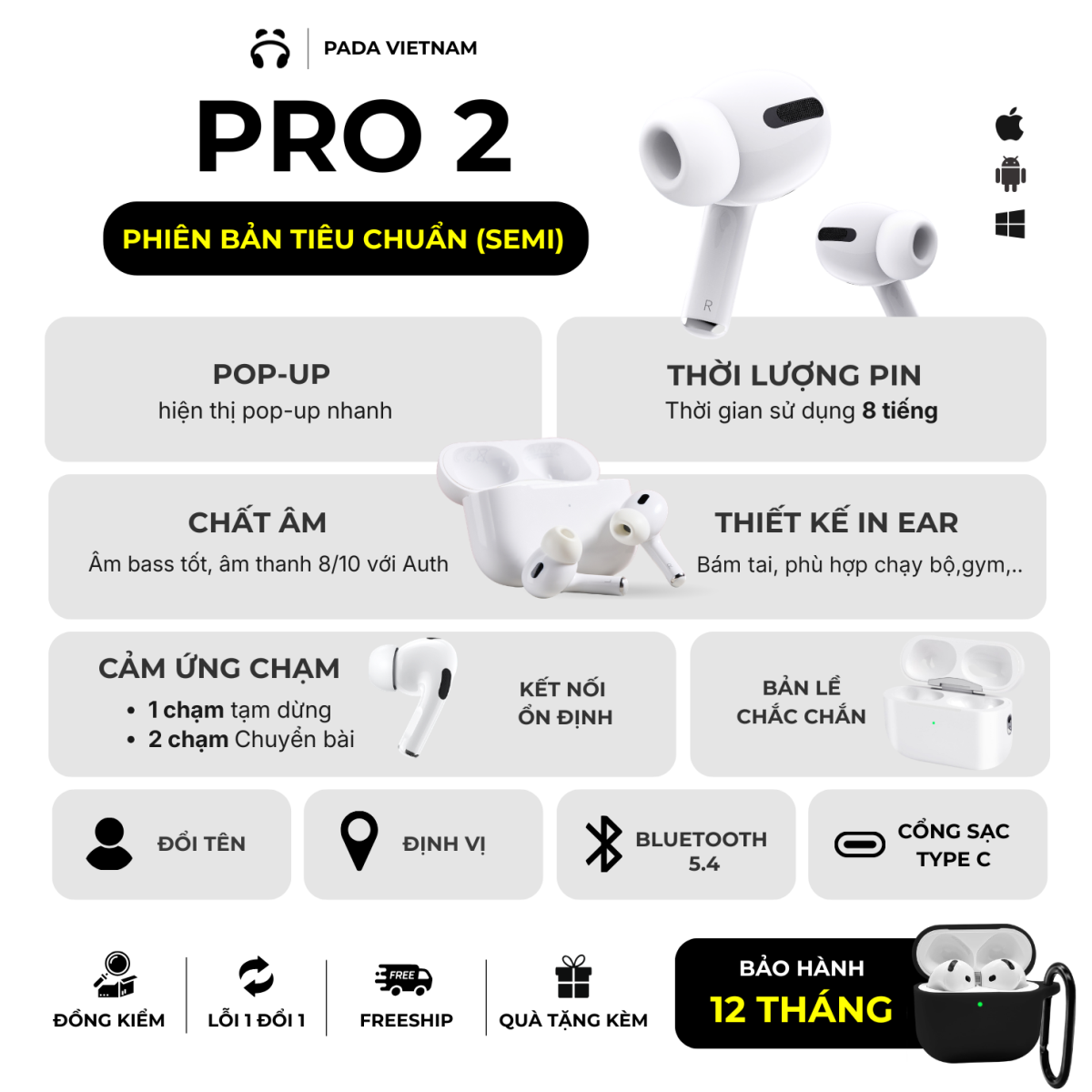 2 Semi Auth Pin 8 Giờ